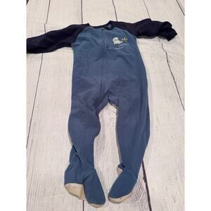 Just One Year Fleece Footed PJ's